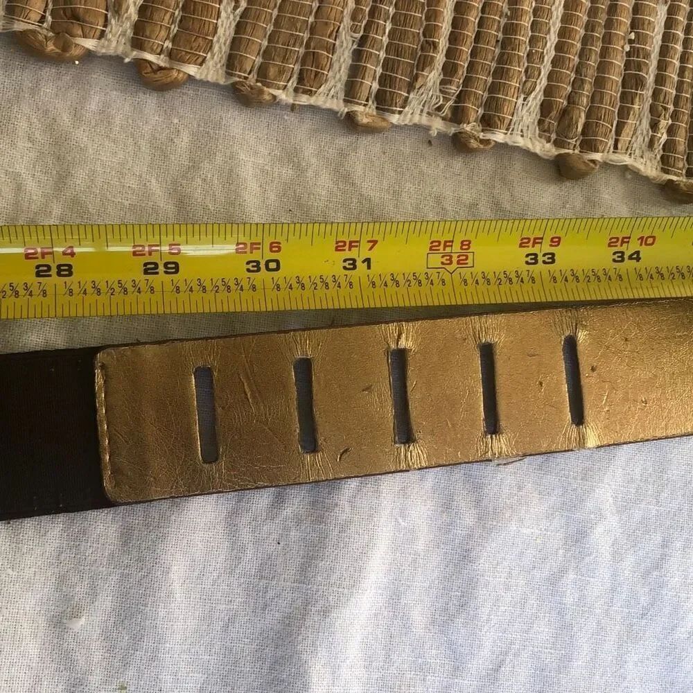 Michael Kors, brown and gold belt size S - Picture 8 of 8
